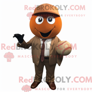 Rust Baseball Ball maskot...