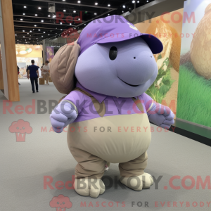 Lavender Glyptodon mascot...