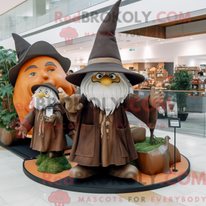 Brown Witch S Hat mascot...
