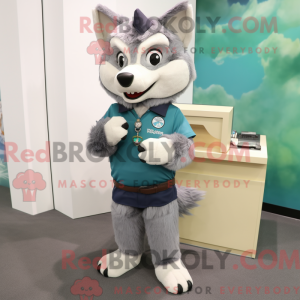 Wolf mascot costume...
