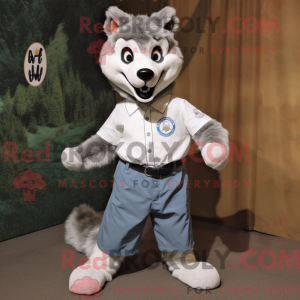 Disfraz de mascota lobo...