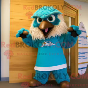 Turkis Eagle maskot kostume...