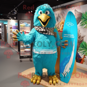 Turkis Eagle-maskotkostyme...