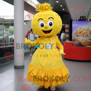 Gele Gehaktballen mascotte...