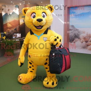 Yellow Cheetah mascot...