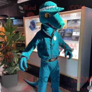 Turkis Coelophysis maskot...