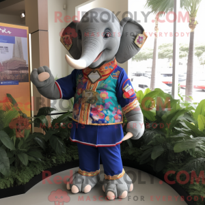 Elefant maskot kostume...