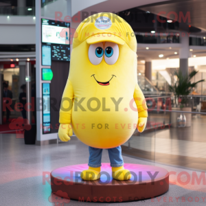 Lemon Yellow Donut mascot...