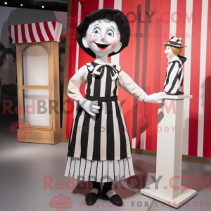 Mime maskotdraktfigur kledd...