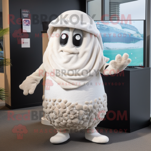 White Oyster mascotte...