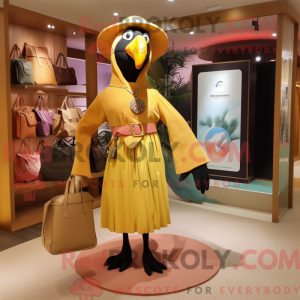 Gull Toucan maskot drakt...
