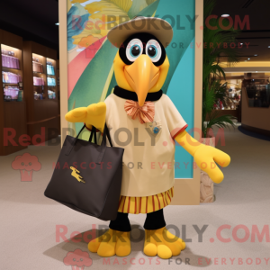 Gull Toucan maskot drakt...