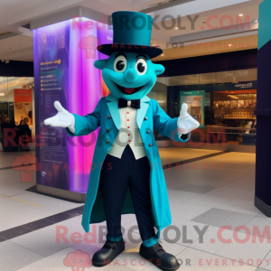 Teal Magier Maskottchen...