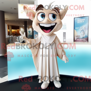 Maskotdraktfigur Beige...