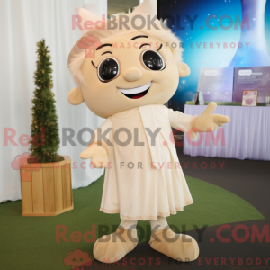 Maskotdraktfigur Beige...