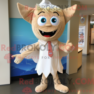 Beige Tooth Fairy mascot...