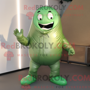 Sølv grønne bønner maskot...