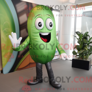 Silver Green Bean mascot...