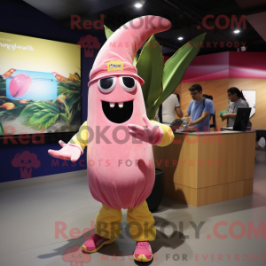 Pink Baa maskot kostume...