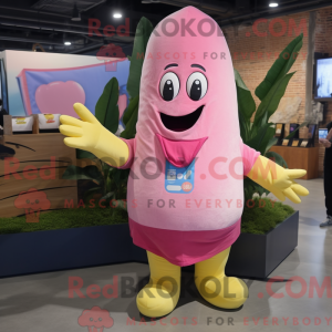 Pink Baa maskot kostume...
