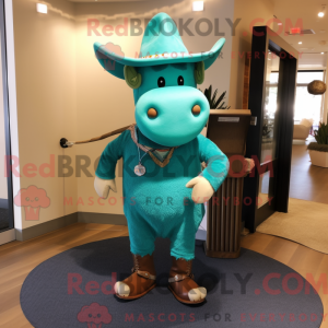 Turkis Bull-maskotkostyme...