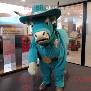 Turkis Bull-maskotkostyme...