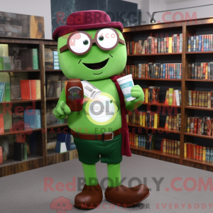 Maroon Green Beer mascot...