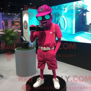 Magenta Câmera máscara de...