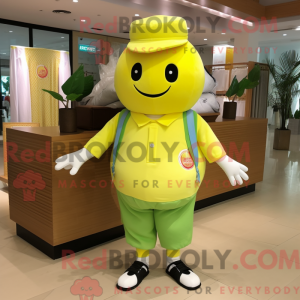 Citrongul vandmelon maskot...