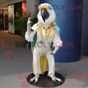 Cream Macaw mask drakt...
