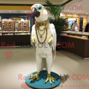 Cream Macaw mask drakt...