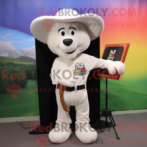 Witte Ram mascottekostuum...
