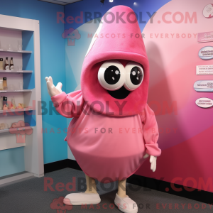 Pink Oyster mascottekostuum...