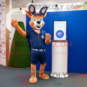 Navy Roe Deer mascot...