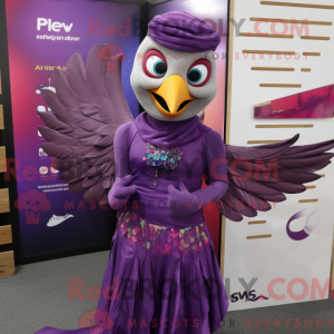 Postava maskota Purple Dove...