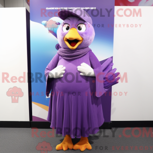 Maskotdraktfigurat Purple...