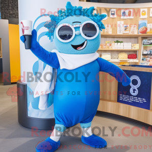 Blue Ramen mascot costume...