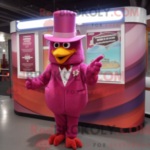 Disfraz de mascota Magenta...