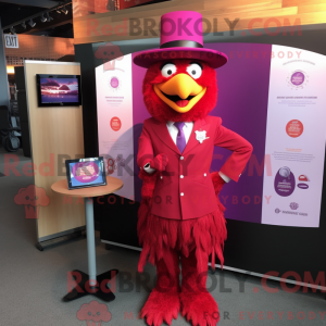 Disfraz de mascota Magenta...