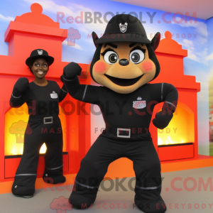 Postava maskota Black Fire...