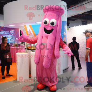 Pink Spaghetti maskot...