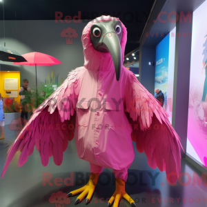 Roze gier mascottekostuum...