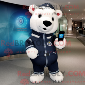 Navy Ice mascot costume...