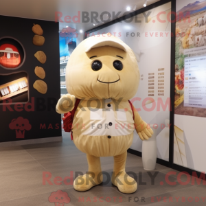 Beige kartoffel maskot...