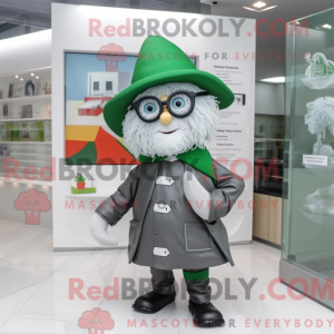 Gray Irish Flag mascot...