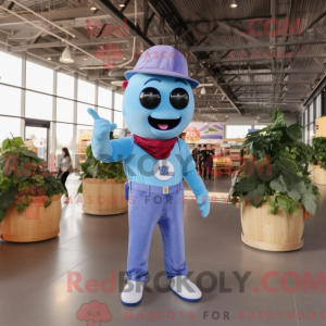 Sky Blue Grape maskot...