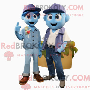 Sky Blue Grape maskot...