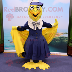 Navy Canary maskot drakt...