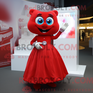 Rød forlovelsesring maskot...