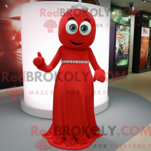Rød forlovelsesring maskot...
